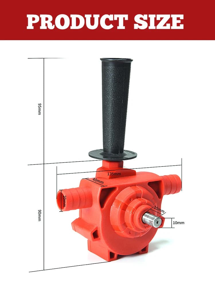 Drill Powered Transfer Pump | Self Priming for Oil & Water | Portable Round Shank Easy Installation - Thumbnail 5