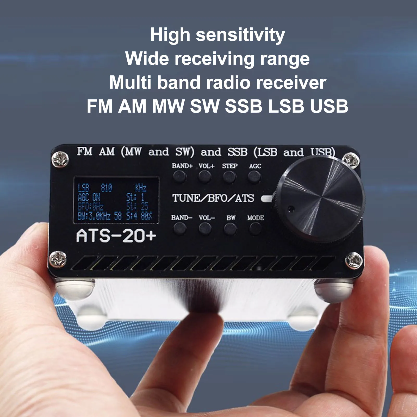 World Band Radio Receiver | 20+ Presets | Digital Display - Thumbnail 6