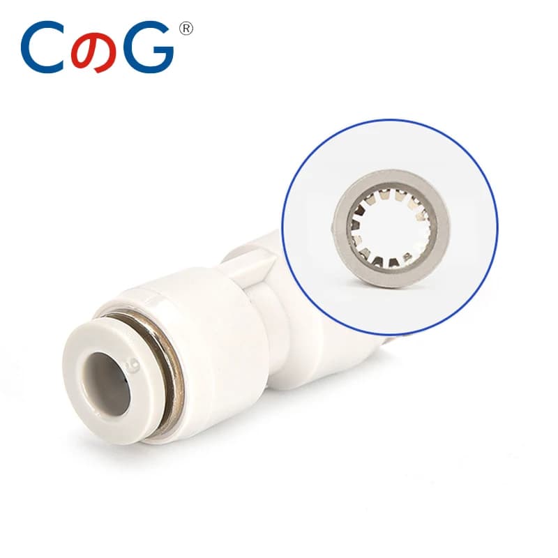 Quick-Release Air Fittings | 10-Piece White PU Connector Kit for 4-16mm Hose - Thumbnail 5