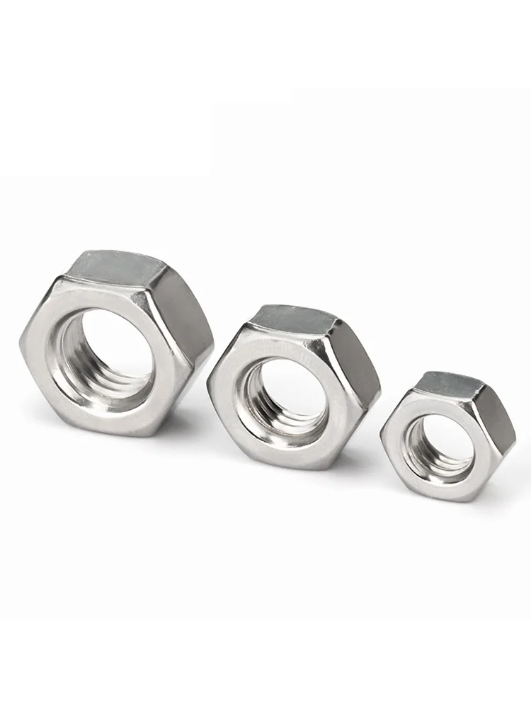 Steel Hex Nuts | DIN934 304/316 Grade | M1-M12 Metric Sizes - Thumbnail 6