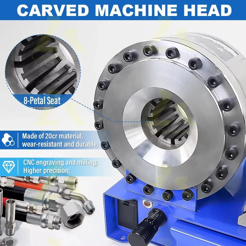 Manual Hydraulic Hose Crimper | BNT-30A 1 Capacity | Portable Brake Line Press Machine - Thumbnail 2
