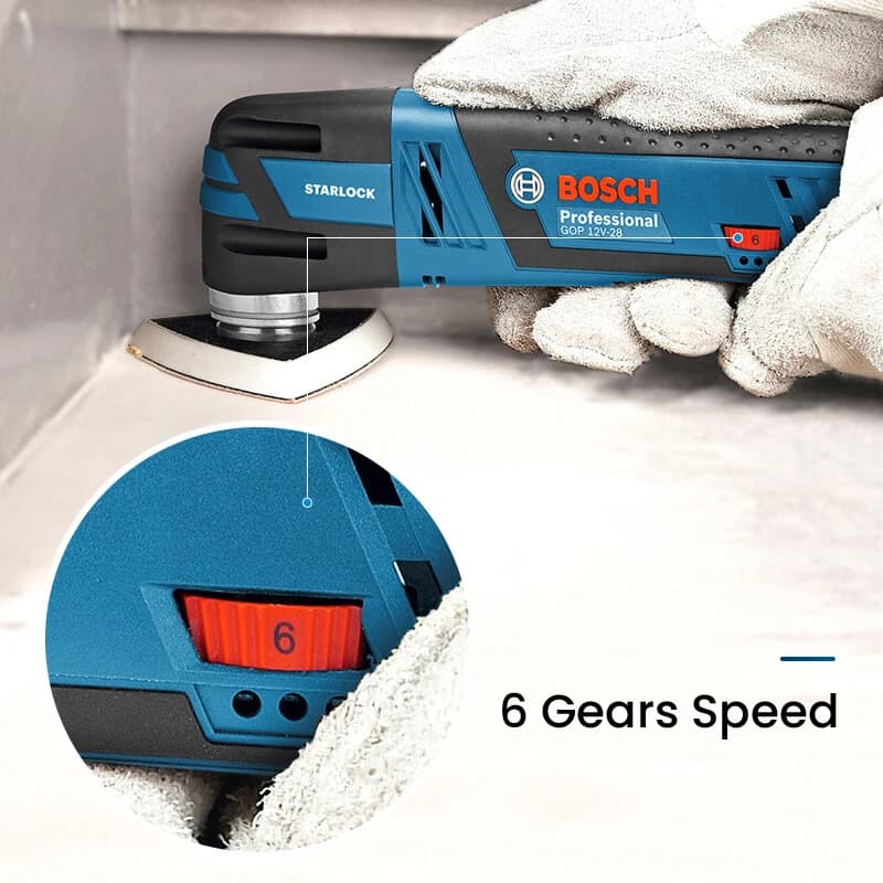 Bosch GOP 12V-28 Oscillating MultiCutter | Cordless Slotter & Sander | Dr Woodworking & Cutting Tool - Thumbnail 4