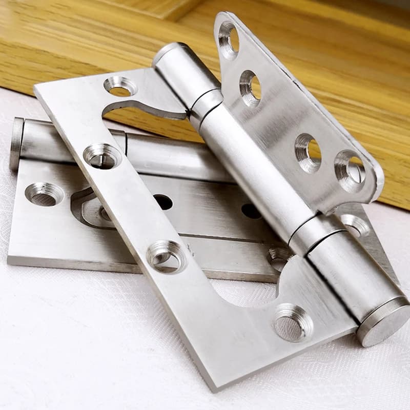 Hydraulic Furniture Hinge | Stainless Steel Child Mother Set | Thickened Premium Cabinet Hardware - Thumbnail 3
