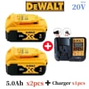 20V 5.0Ah x2 + Charger