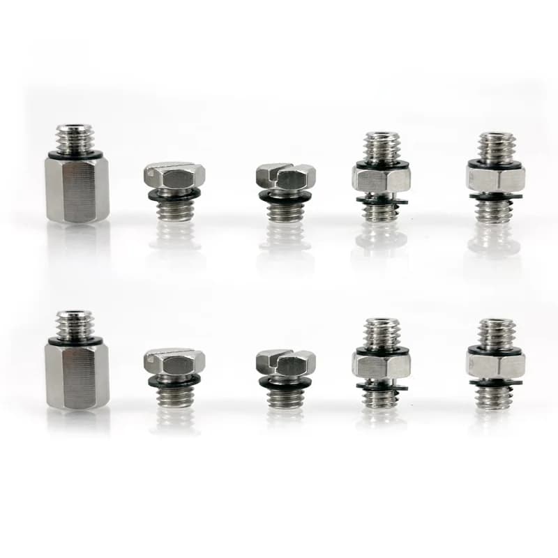 Metal Mini Air Pneumatic Pipe Fitting Brass Straight Elbow Tee Tube Internal Thread M3 M5 M6 1/8 OD Plug Adapter Quick Connector - Thumbnail 5