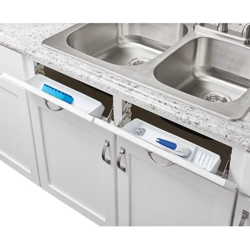 Self-Closing 45 Degree Pivot Hinges | For Tip-Out Trays & Sink Drawers | Kitchen Cabinet Hardware - Thumbnail 2