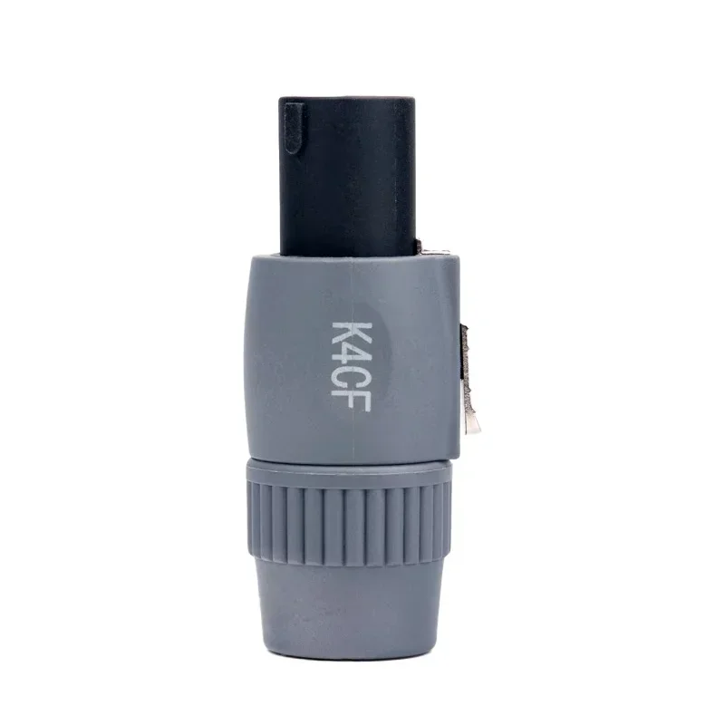 Speakon & XLR Audio Connectors | 4-Pin Male Plug with Locking Terminal | 5-Pack - Thumbnail 6