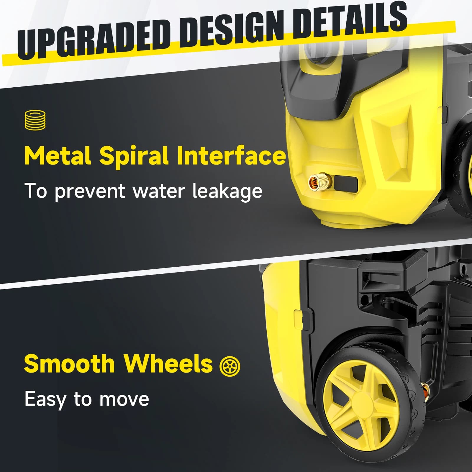 Electric Pressure Washer 1800W | 4200PSI MAX for Cars & Gardens | 2.5GPM High Flow Rate - Thumbnail 3