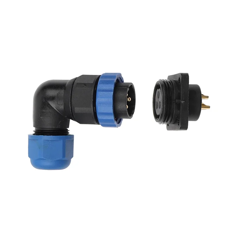 Industrial-Grade IP68 Waterproof Connector | 1-14 Pin Right Angle Plug | Dustproof & Quick-Connect - Thumbnail 5