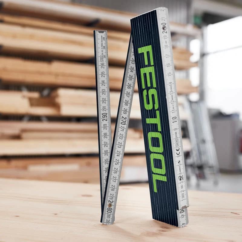Folding Metre Rule | 2M Wooden Ruler with 10 Links | Abrasion-Resistant Measuring Tool - Thumbnail 3