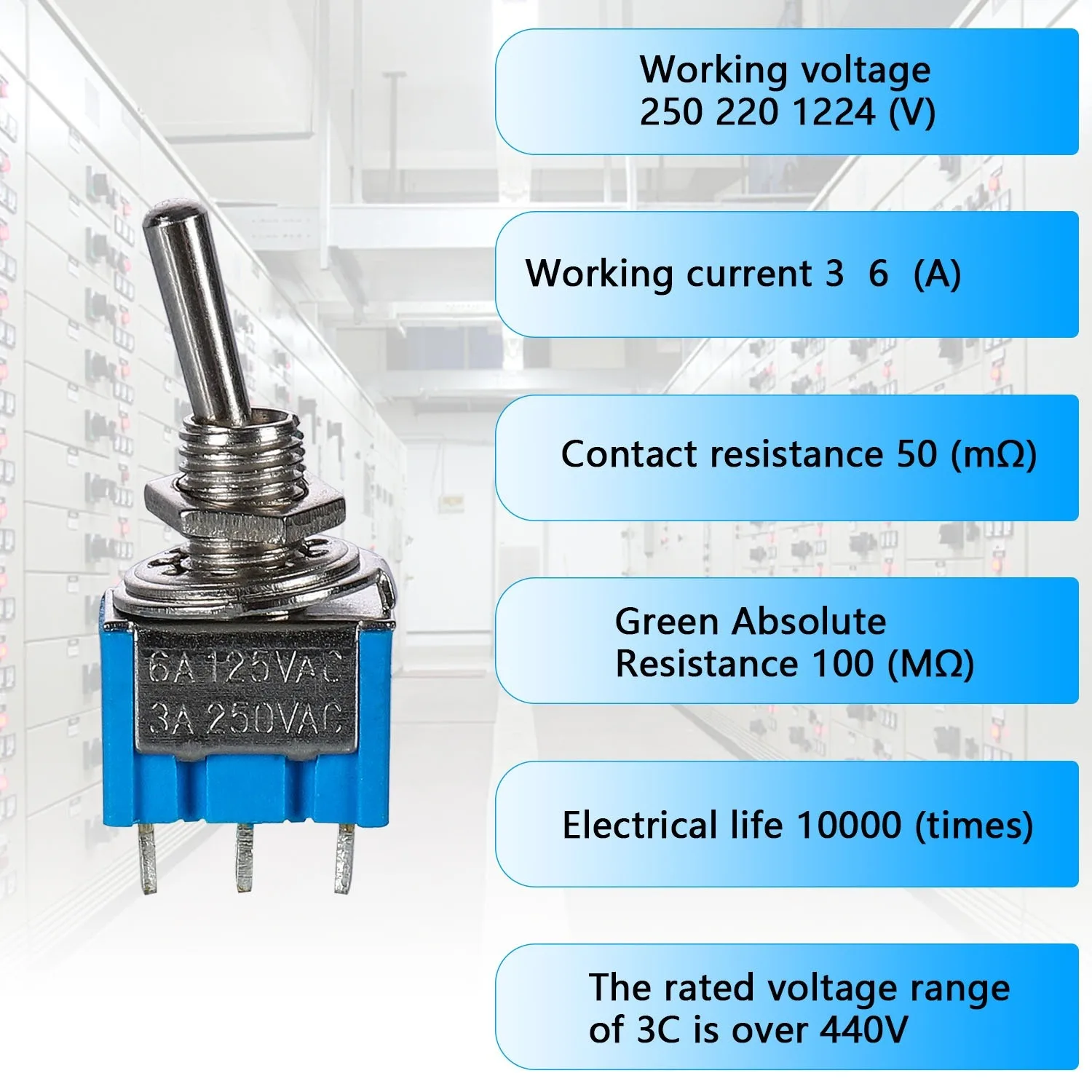 20-Piece Toggle Switch Set | 6A 125V MTS-1 | 3-Position Precision for Electronics & DIY - Thumbnail 2
