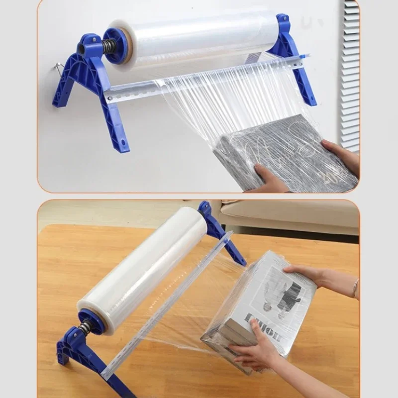 Cling Film Dispenser | Wall-Mounted & Desktop | Commercial-Grade Manual Packaging Machine - Thumbnail 5