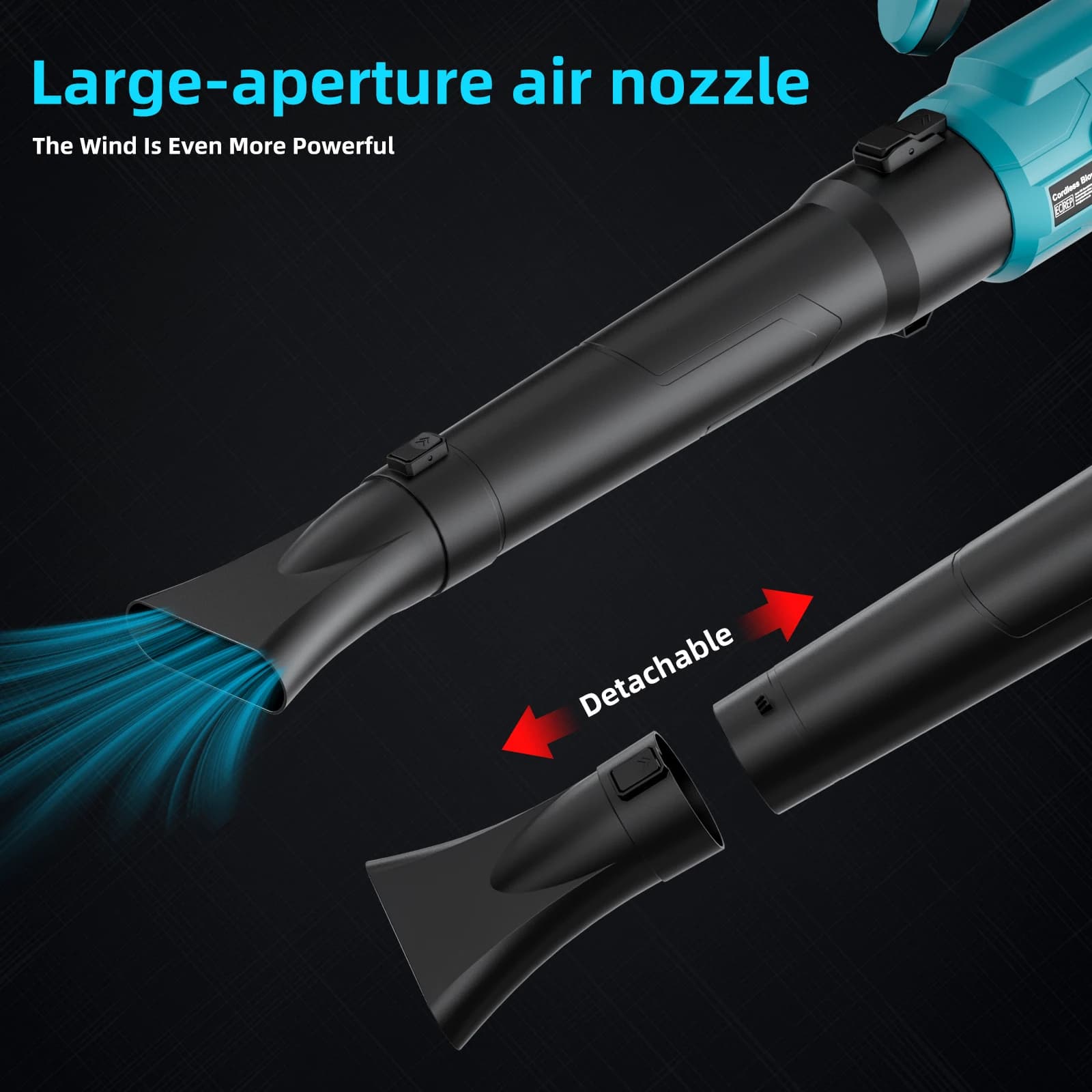 Makita 18V Cordless Leaf Blower | Brushless Motor | High-Velocity Yard Cleanup Tool - Thumbnail 3