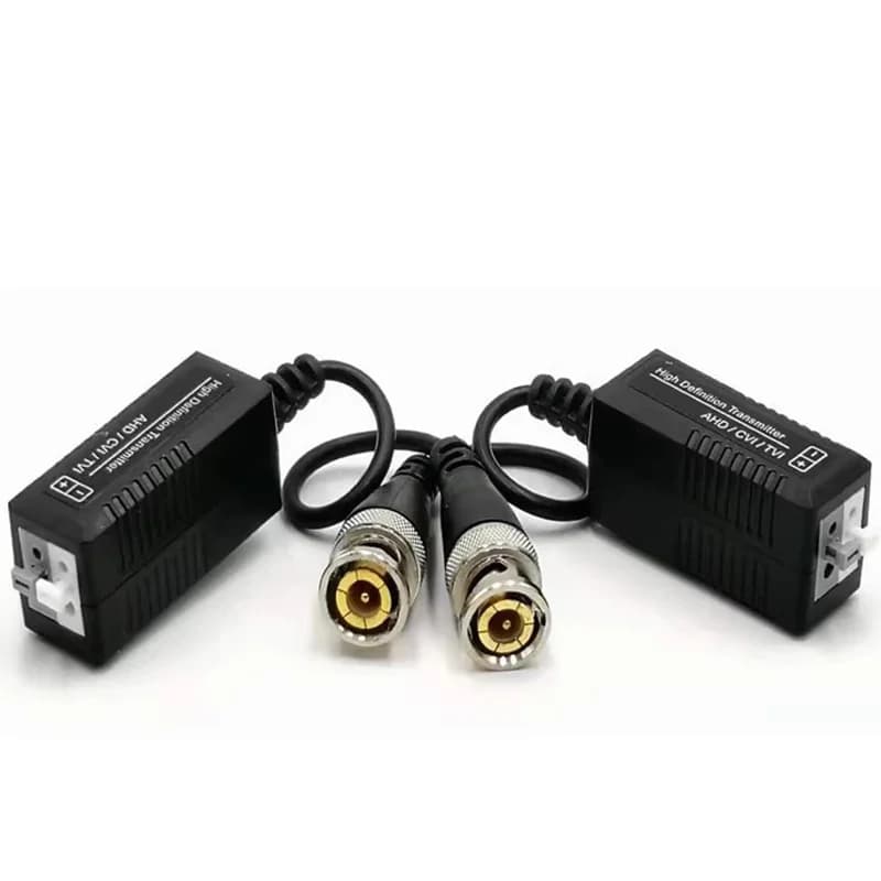 CCTV Video Balun Pair | HD 4K UTP Converter | BNC to RJ45 for Security Cameras - Thumbnail 3