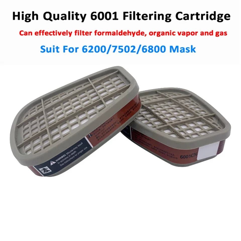 Respirator Filter Set | 5N11 Cartridges for 3M 6200 & 7502 Masks | Dust & Chemical Protection - Thumbnail 2