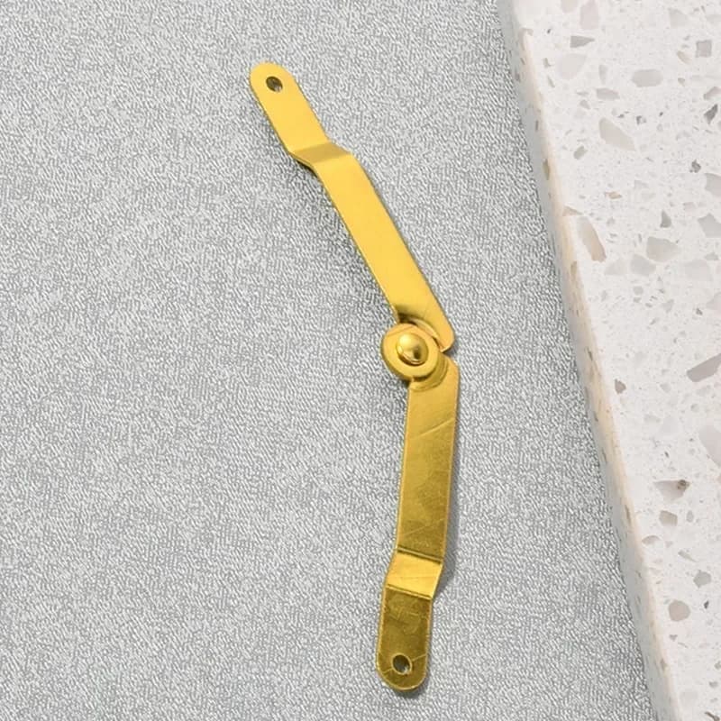 Jewelry Box Hinge | Double Curved Support Rod | Gift Card Position Link Hardware - Thumbnail 3