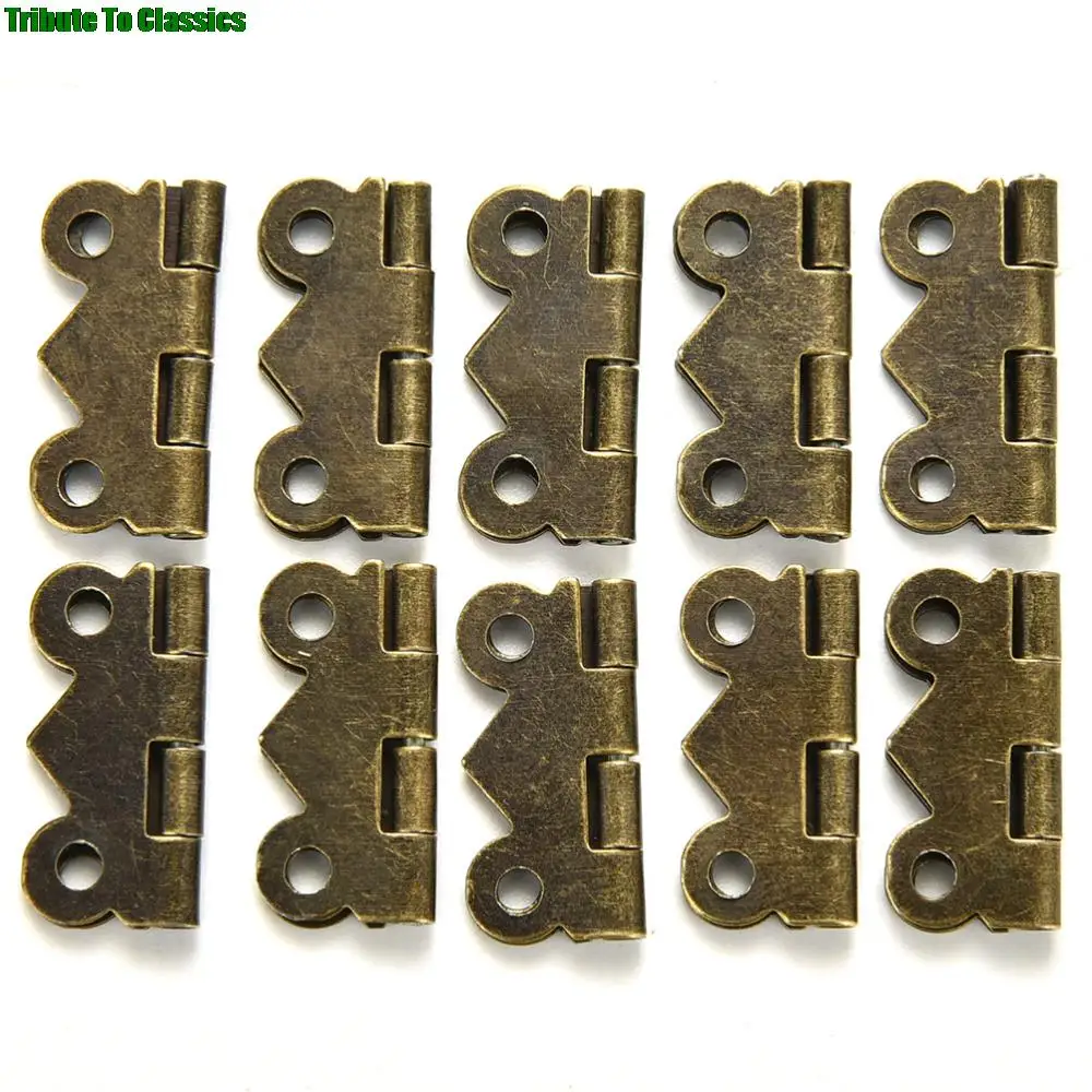 Brass Butterfly Hinges | 20x17mm 10PCS Kit | For Jewelry Box & Model Making - Thumbnail 2