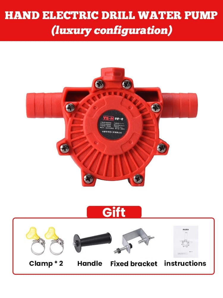 Drill Powered Transfer Pump | Self Priming for Oil & Water | Portable Round Shank Easy Installation - Thumbnail 6
