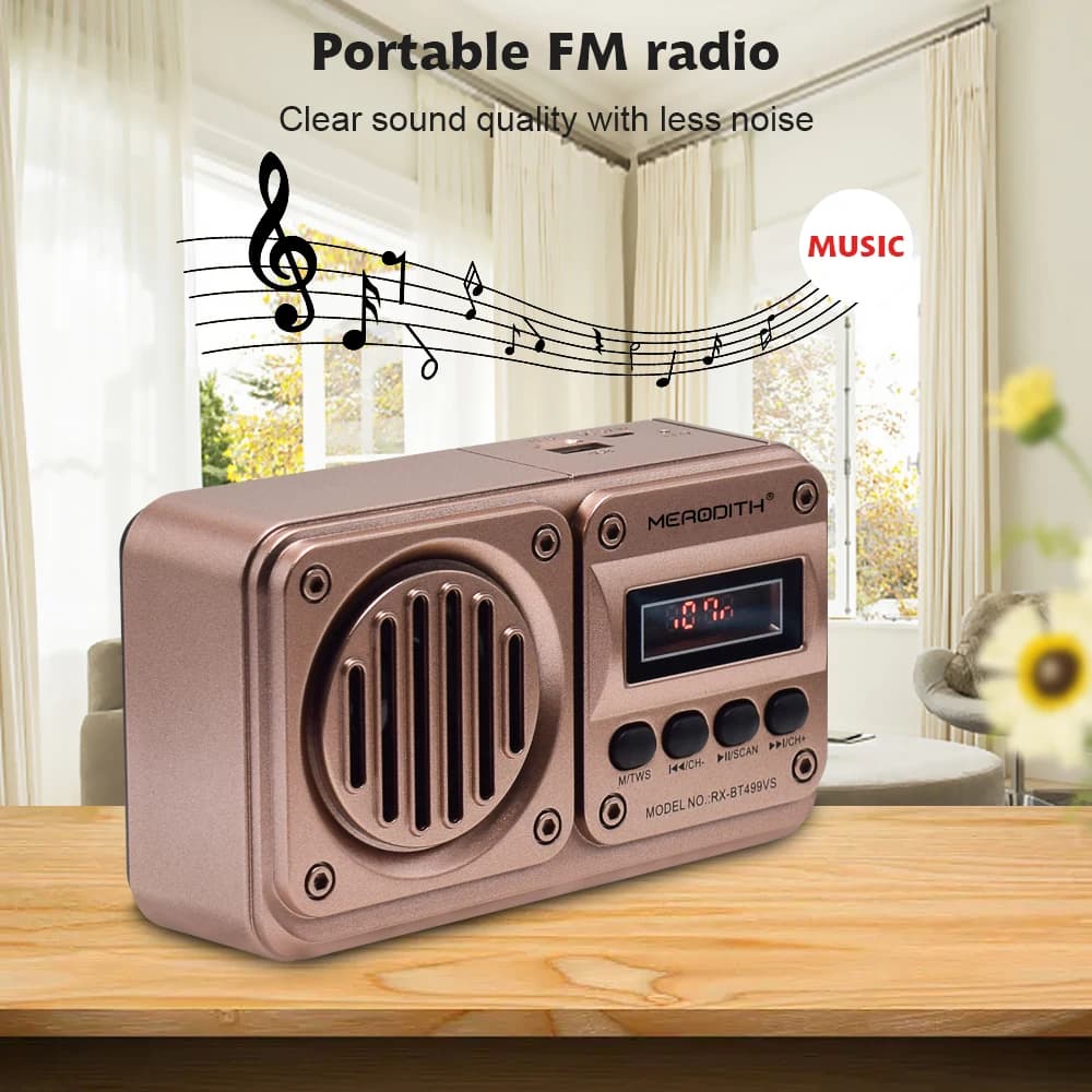 Solar-Powered Emergency Radio | Bluetooth Speaker with FM & MP3 Playback | Portable Power Outage Kit - Thumbnail 5