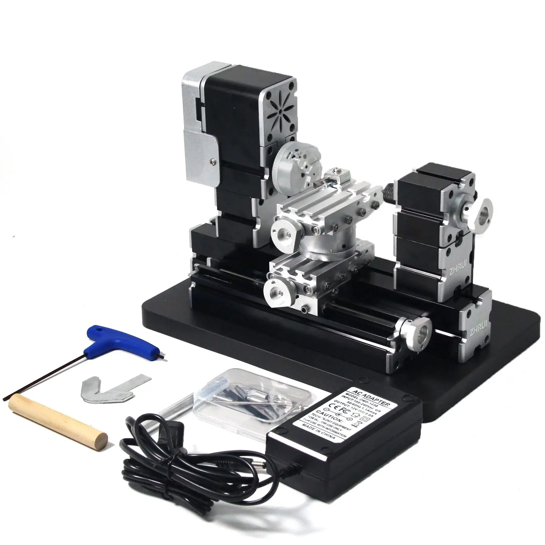 Mini Metal Lathe | 60W High-Power Motor | 12000 RPM for Wood & Soft Metals - Thumbnail 2