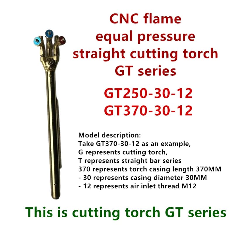 Plasma Cutting Torch | GK250/GK300 Straight Handle | Portable CNC Machine Accessory - Thumbnail 2