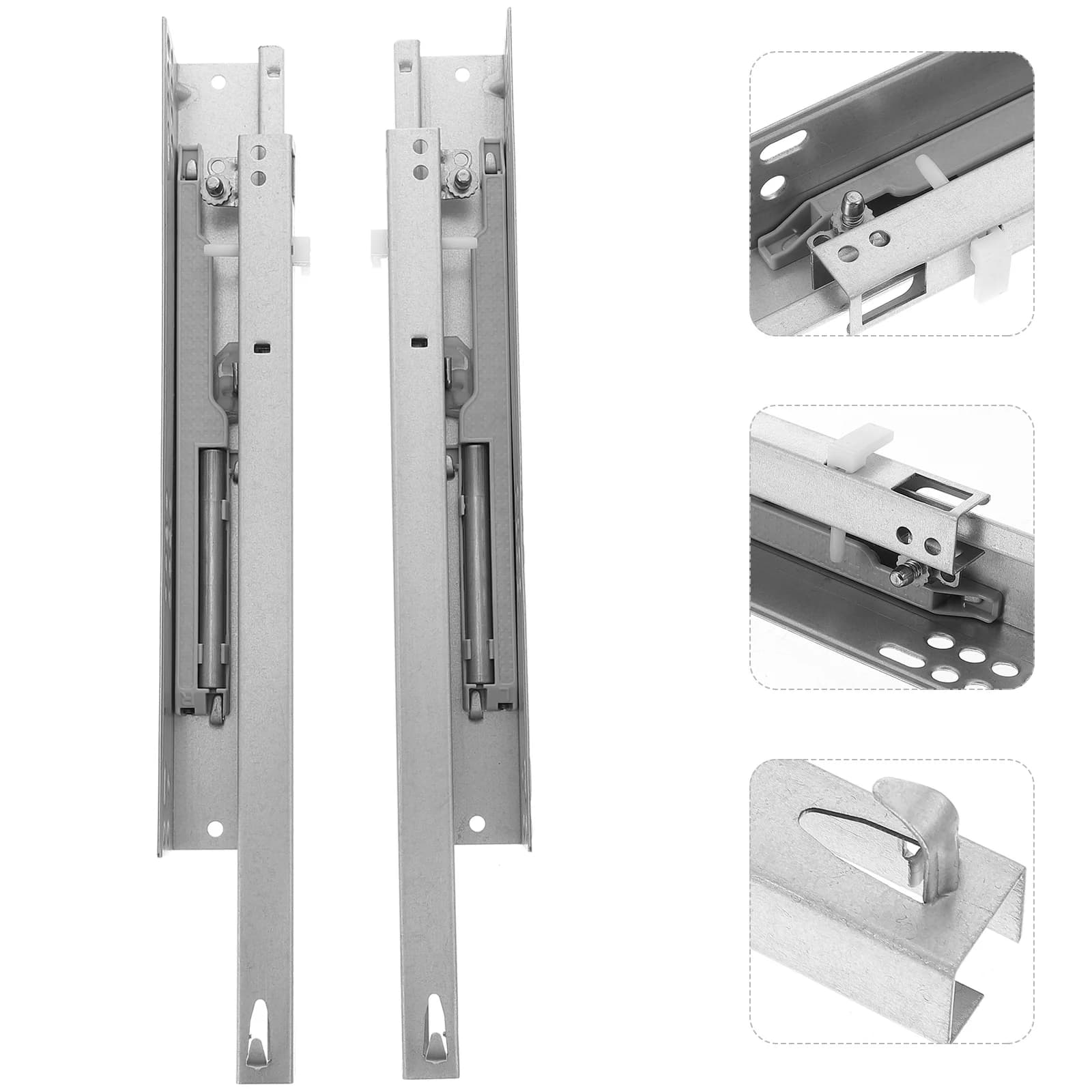 Undermount Drawer Slides | 2-Pack Heavy-Duty Soft-Close Rails | Cabinet & Dresser Replacement - Thumbnail 3
