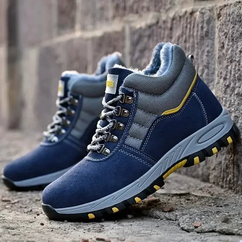 Steel Toe Boots | Plush Warm & Puncture-Proof | Men's Work Safety Footwear - Thumbnail 5