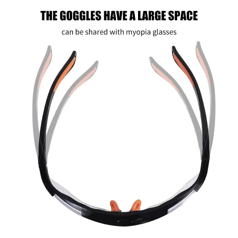 6-PC Safety Goggles Set | Anti-Splash & Sand Proof | For Cycling, Work, Men & Women - Thumbnail 4