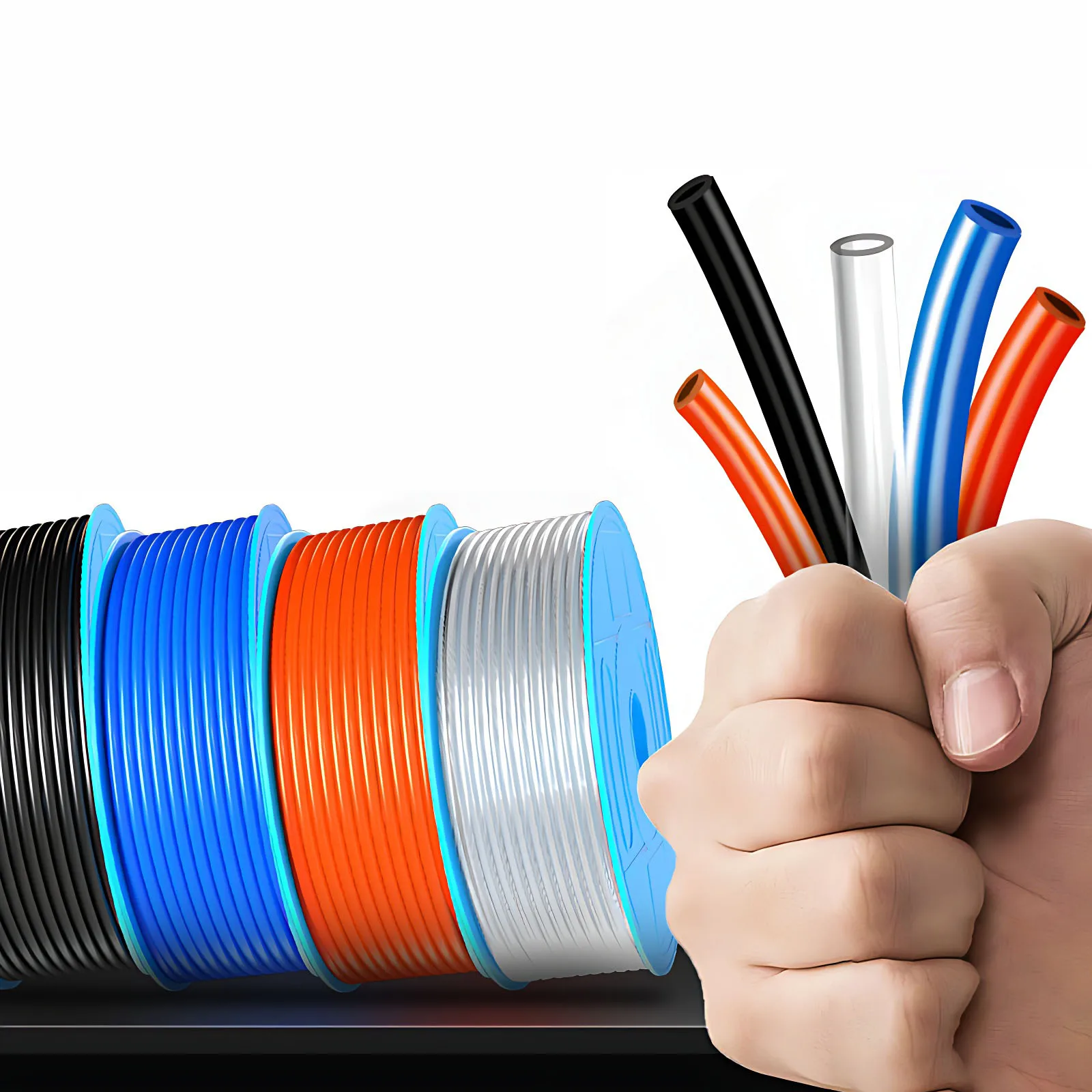 Professional-Grade Polyurethane Air Hose | 4mm-12mm Sizes | High-Pressure Pneumatic Tubing for Compressors - Thumbnail 6