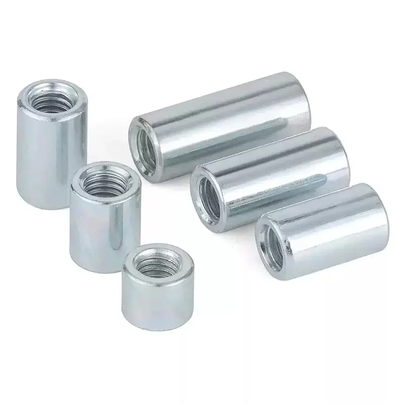 Cylindrical Nuts | Galvanized Carbon Steel | M6-M12 Screw Rod Joint - Thumbnail 5