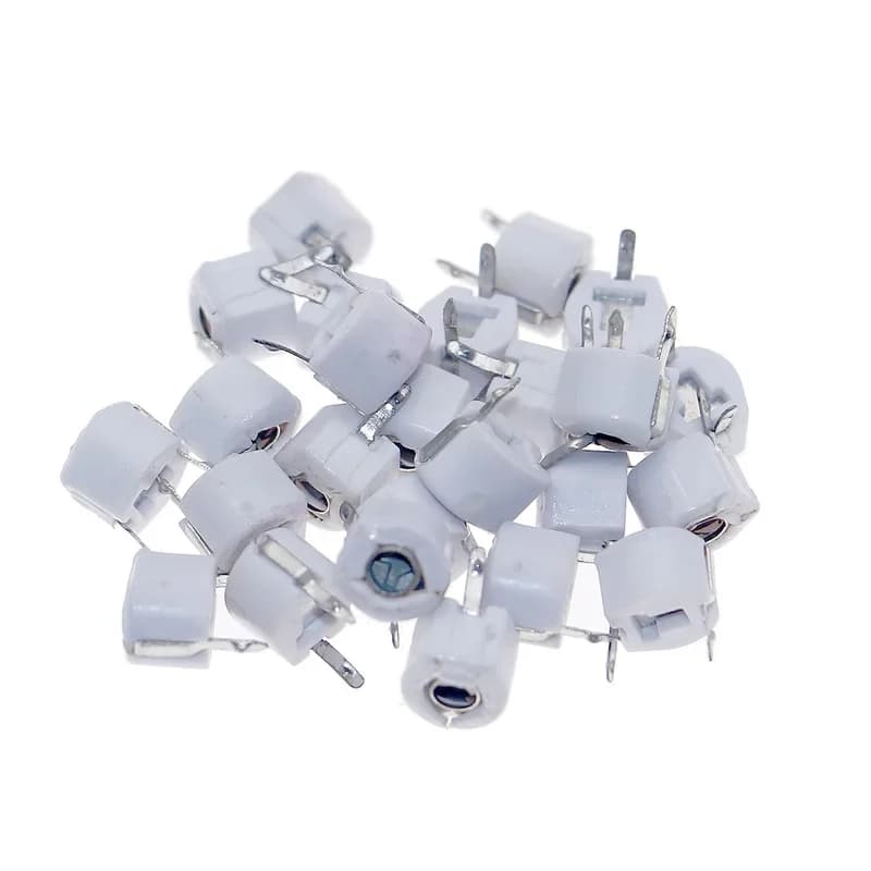 Ceramic Trimmer Capacitor Kit | 6mm Variable 5-120pF | 50-Piece Precision Set - Thumbnail 3