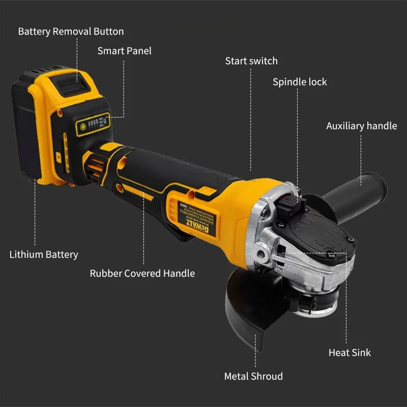 DeWalt DCG406 Brushless Angle Grinder | 4-1/2 Metal Cutting | Recoil Brake & Maglev Motor - Thumbnail 5