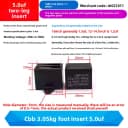 Two-Pin Insert 5.0UF