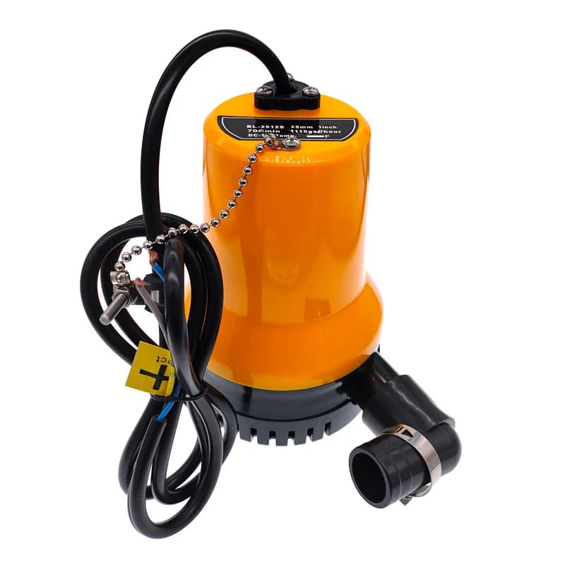 12V Submersible Water Pump | Mini Bilge & Drainage Pump | Household Circulation & Cabin Pumping - Thumbnail 2
