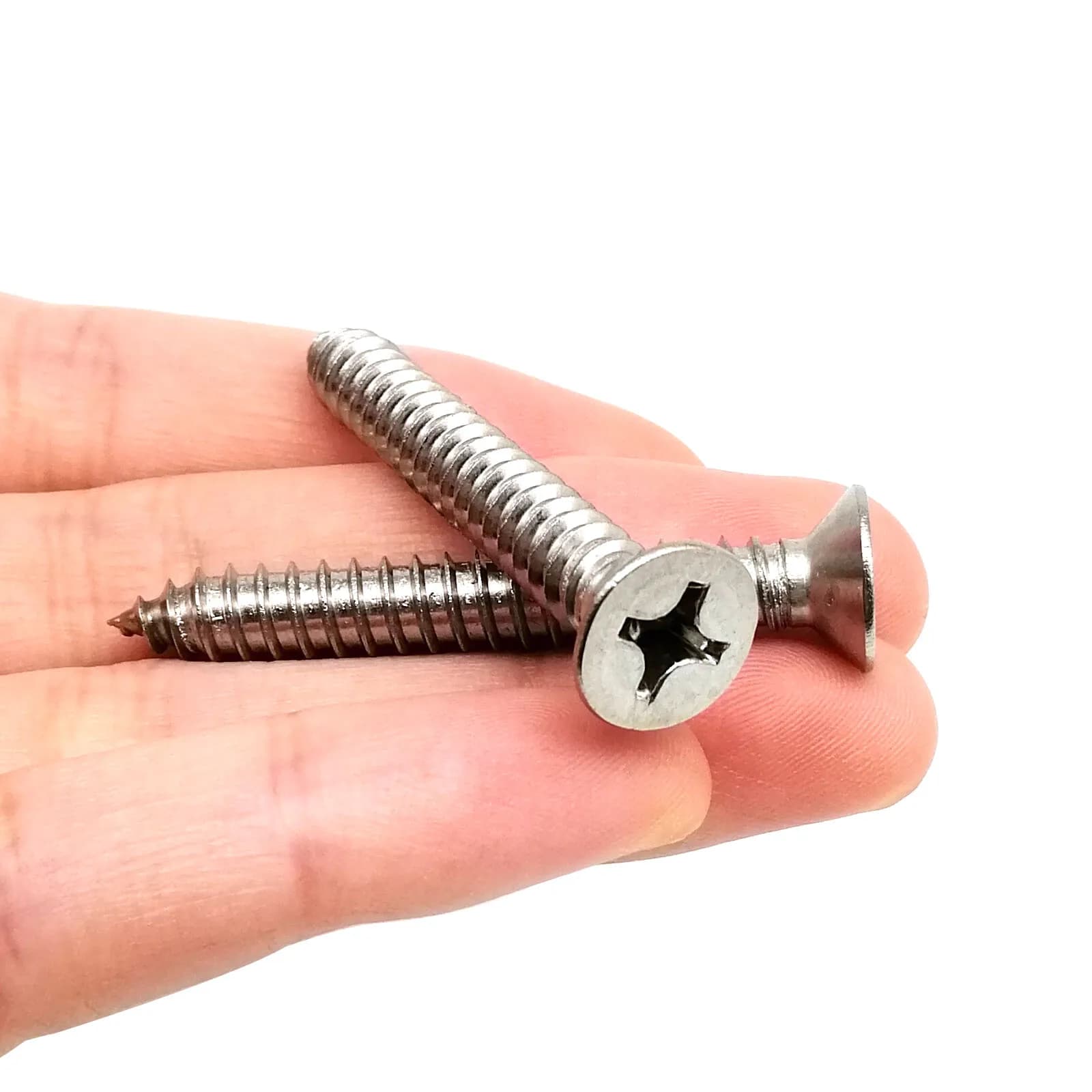 Self-Tapping Wood Screws | 304 Stainless Steel | Phillips Flat Head (M2-M6.3) - Thumbnail 4