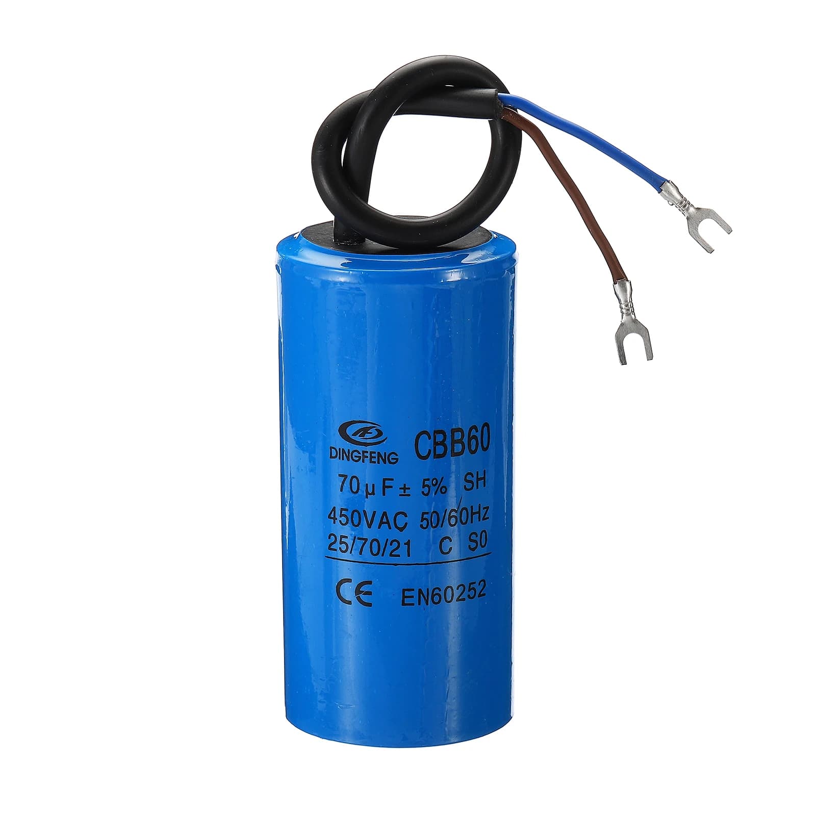 CBB60 Motor Run Capacitor | 450V AC | 25-70µF | For Air Compressor & Washing Machine Motors - Thumbnail 2