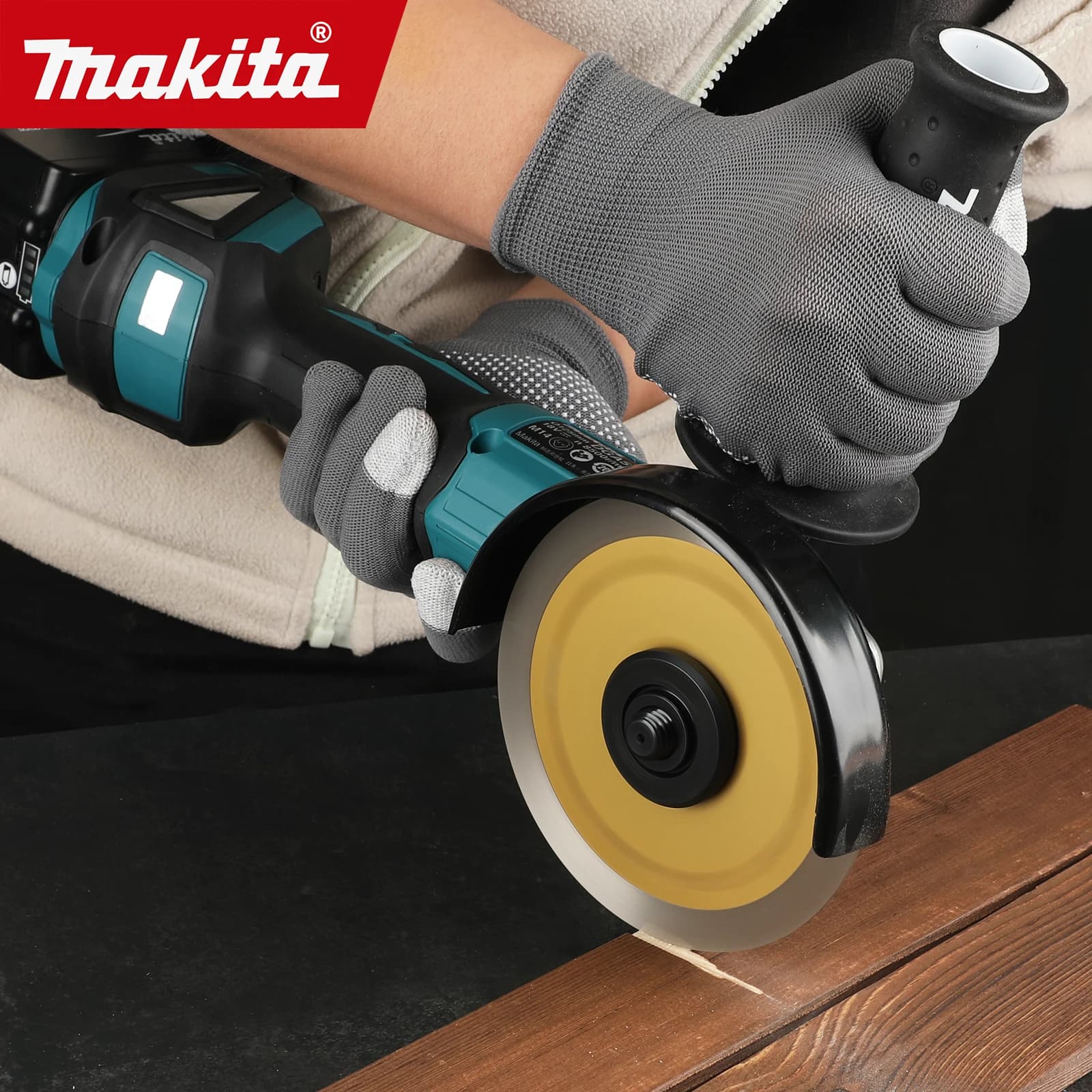 Makita DGA504 Cordless Angle Grinder | 18V 6.0Ah Battery | 4-1/2 (125mm) Professional Power Tool - Thumbnail 5