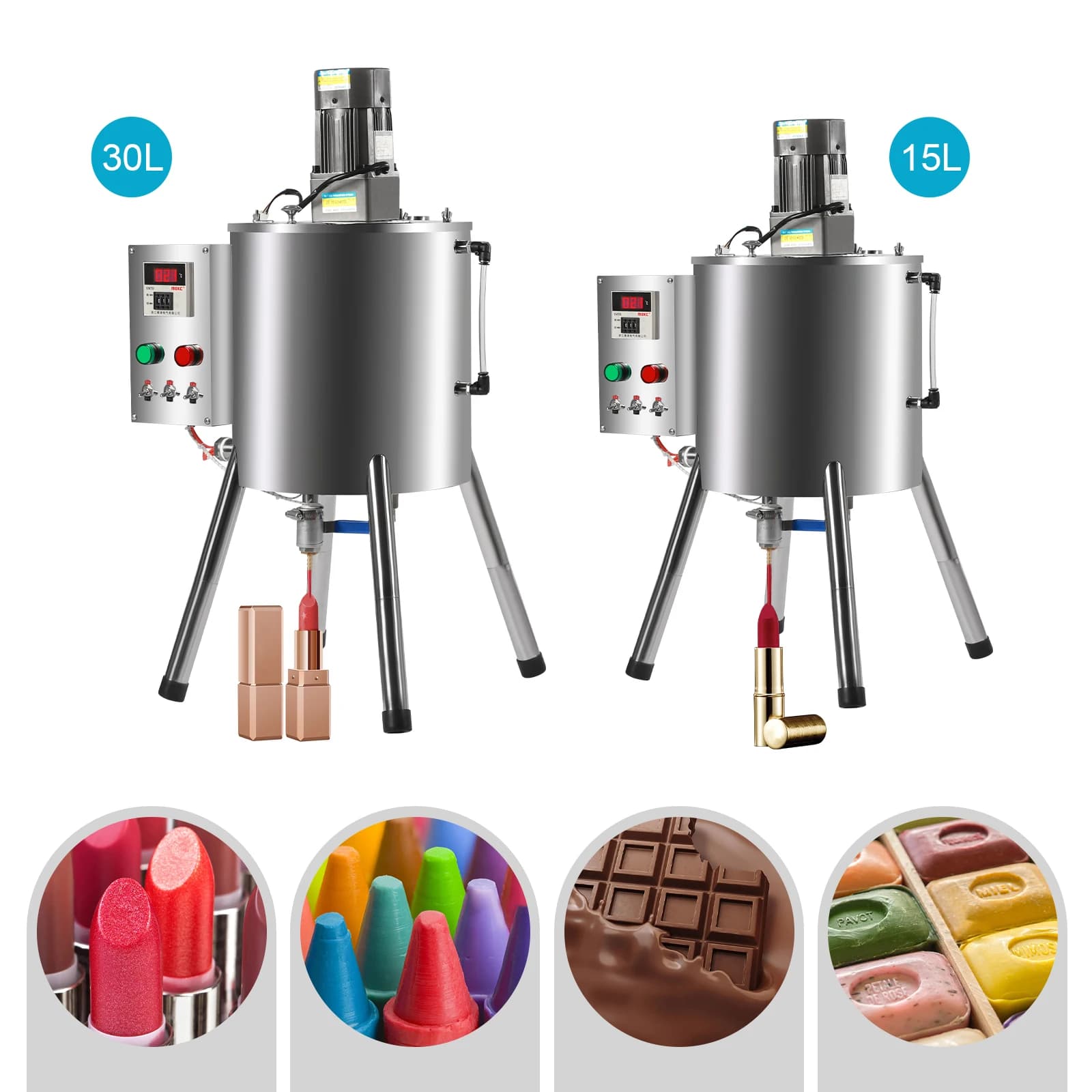Heating & Mixing Tank | 15L/30L Capacity | Precision Filling System for Cosmetics & Pastes - Thumbnail 5
