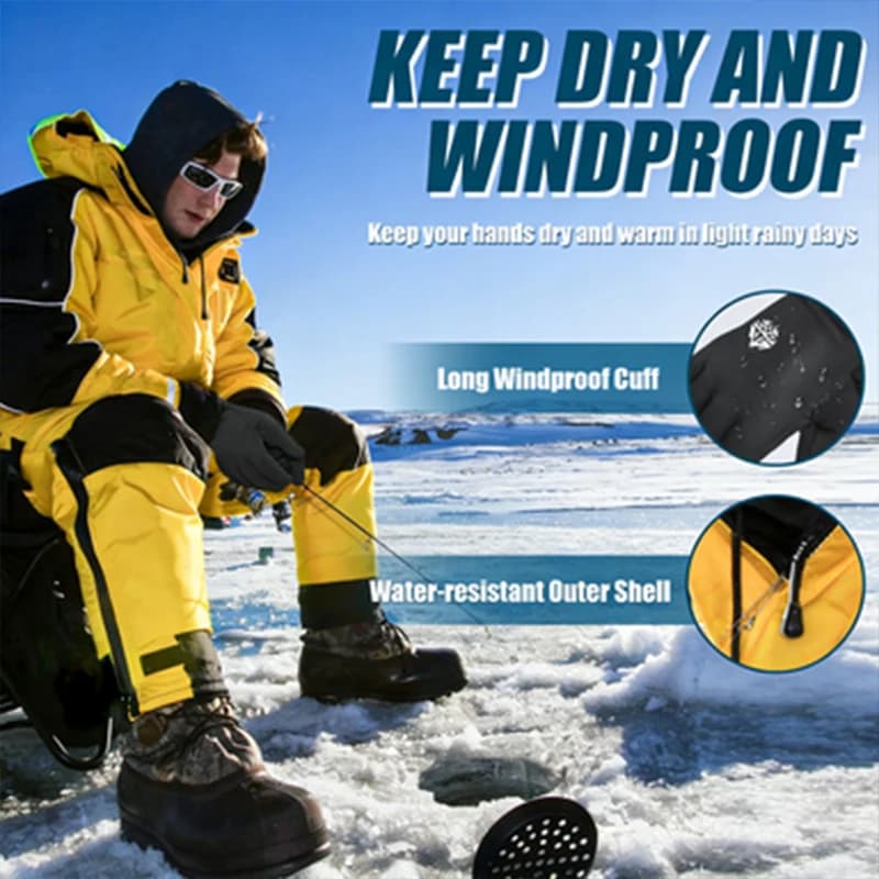 Thermal Gloves | Thickened Waterproof & Touchscreen | Running, Skiing, Cycling Sports - Thumbnail 5