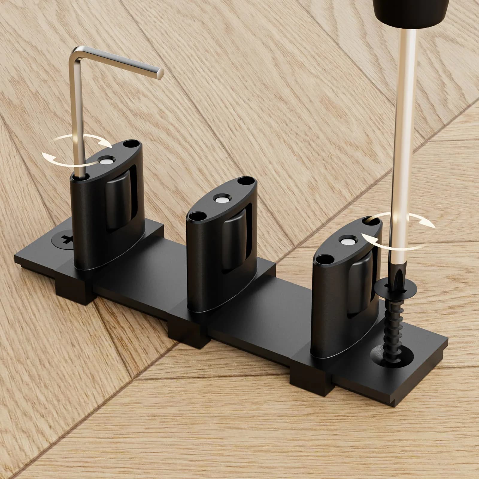 Sliding Door Floor Guide | Triple-Wheel Stability for Smooth, Silent Operation - Thumbnail 4