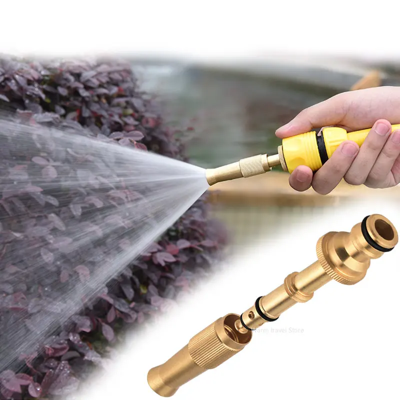 High Pressure Spray Nozzle | Adjustable Water Gun | Quick Connect for Garden Hose & Home Use - Thumbnail 4
