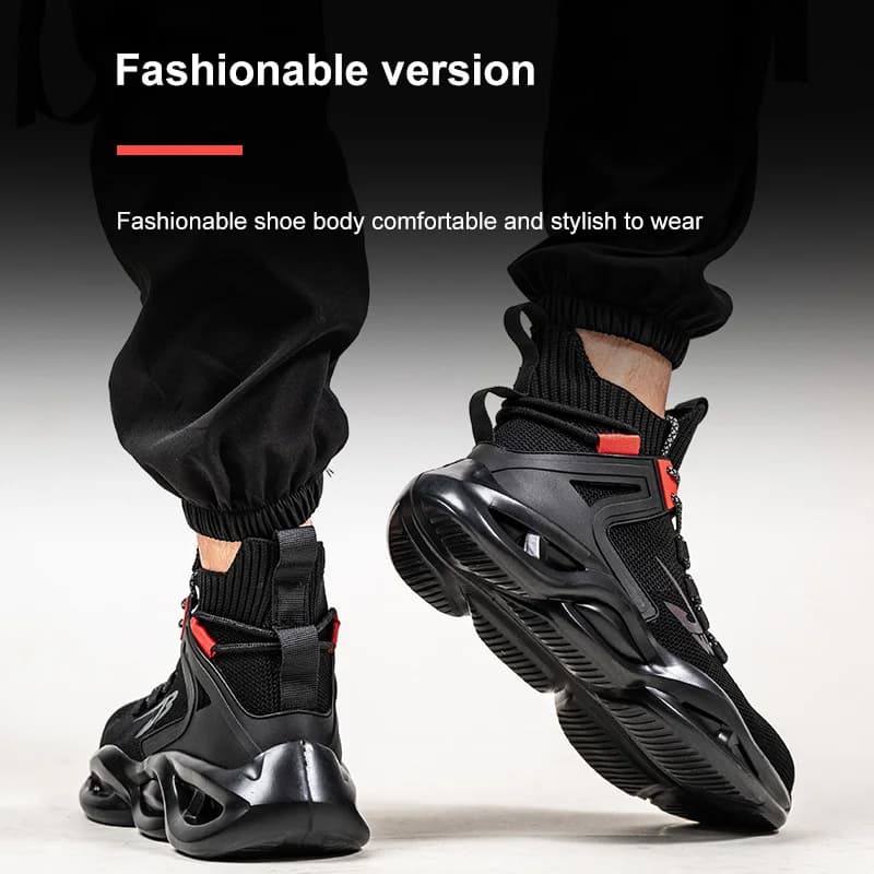 2025 Safety Boots | High-Top Steel Toe Work Sneakers | Anti-Smash Indestructible Design - Thumbnail 6