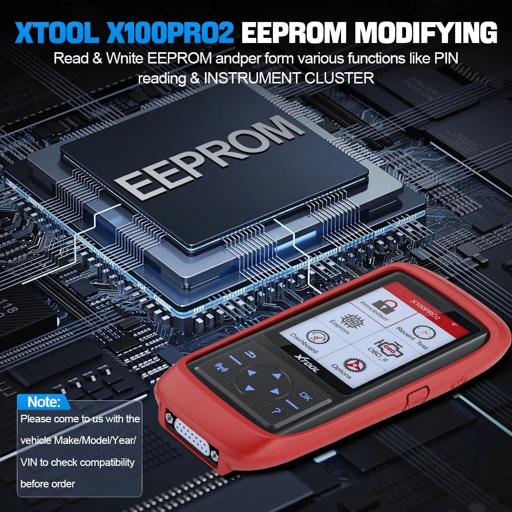 X100 Pro2 OBD2 Scanner | Key Programmer & EEPROM Adapter | Lifetime Free Updates - Thumbnail 5
