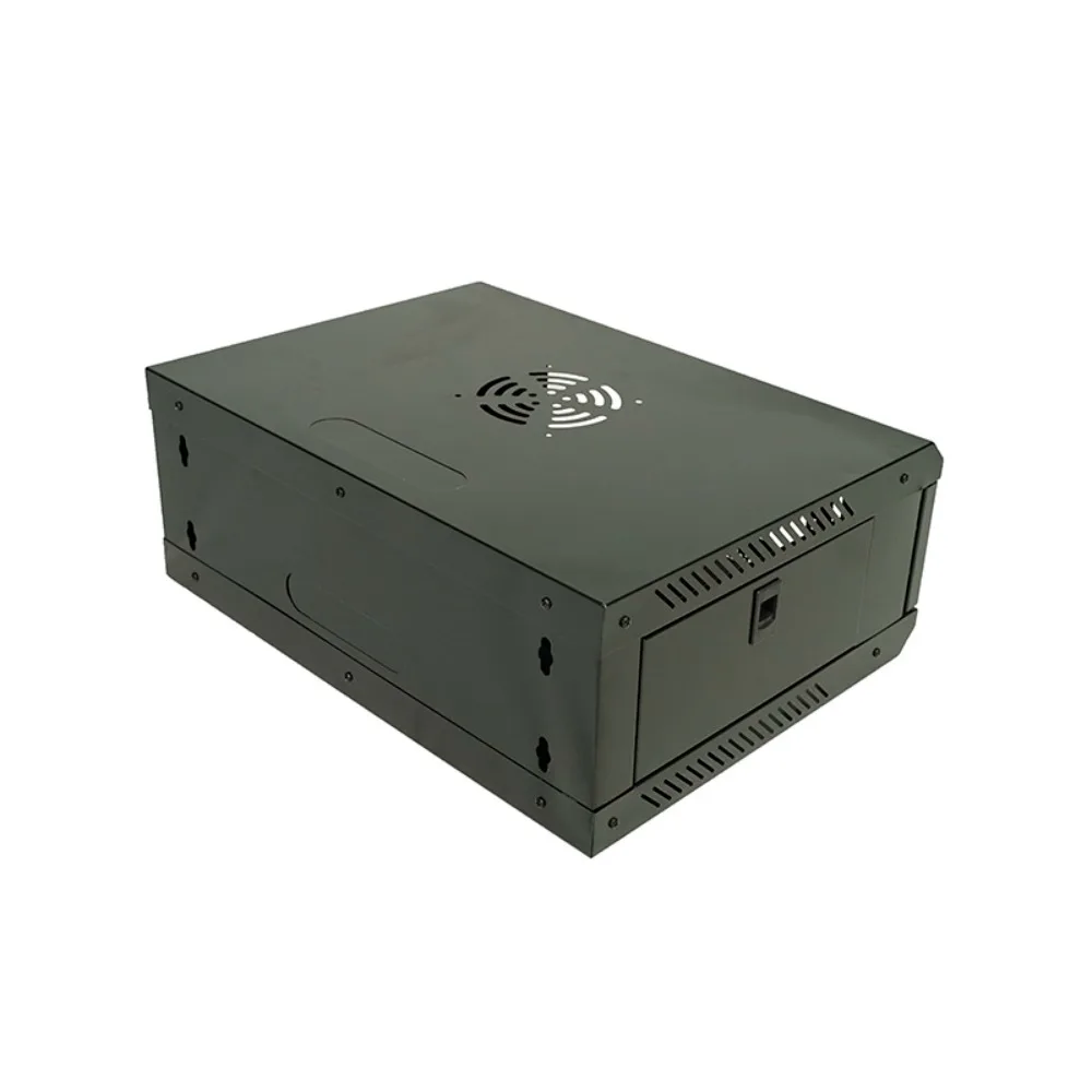 19-Inch Wall-Mount Server Rack | 4U Glass-Door Network Cabinet for Outdoor Data Centers - Thumbnail 2