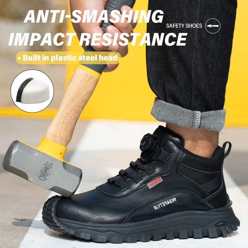 6KV Insulated Safety Shoes | Waterproof & Slip Resistant | Men's Comfortable Work Boots - Thumbnail 2