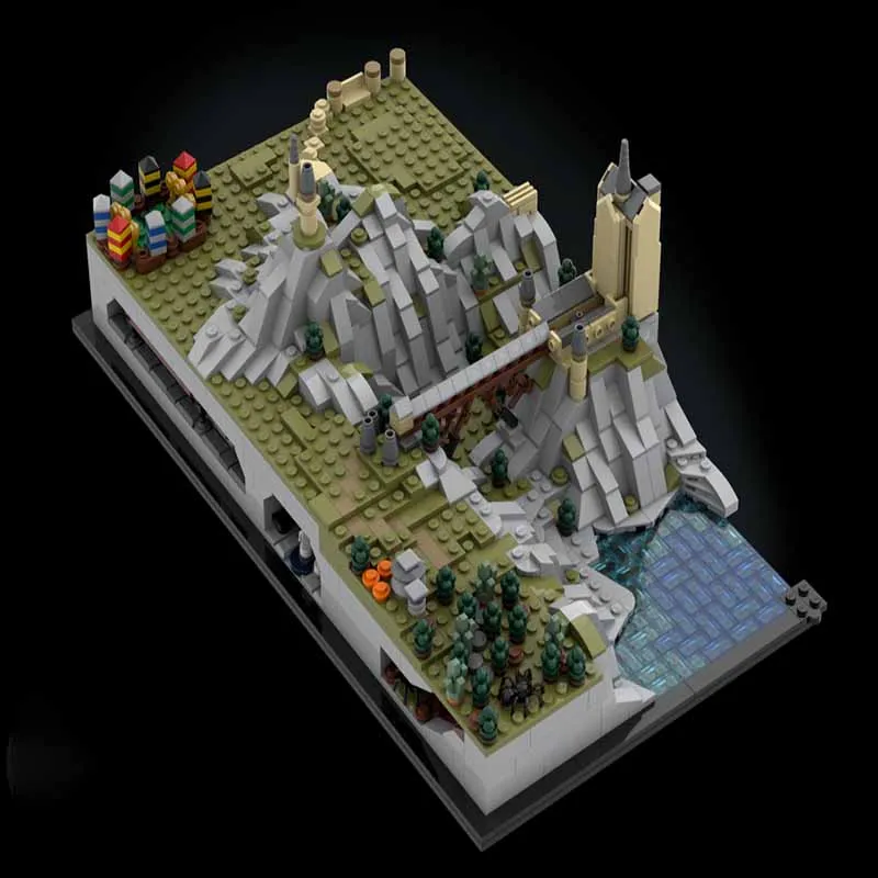 MOC-158172 Wizard Castle & Train Station Building Set | Premium DIY Model Kit - Thumbnail 6