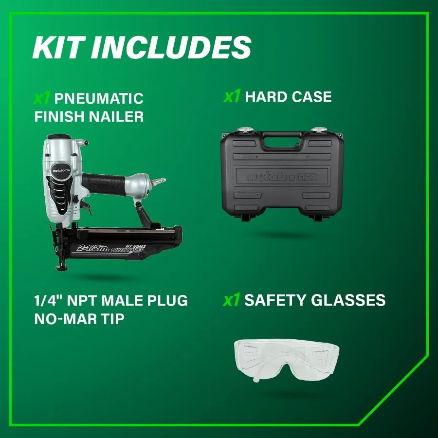 Finish Nailer | Pro-Preferred with Air Duster | Molding & Chair Rail Installation - Thumbnail 3