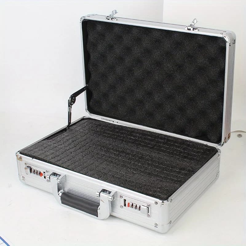 Alloy Portable Tool Case | Password Lock & Sponge Insert | Fall Protection for Precision Tools - Thumbnail 4