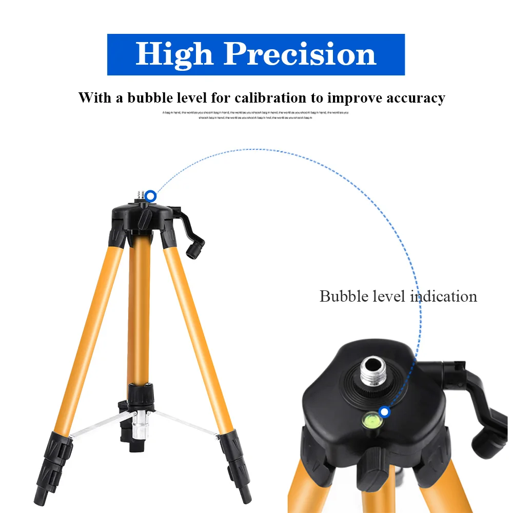 Level Tripod | 1.2M/1.5M Adjustable Height | 5/8 Metal Bracket - Thumbnail 2