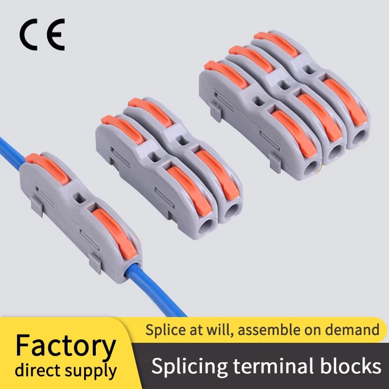 Push-In Terminal Block | 1-in-6 Out Compact Splitter | Fast Electrical Connector Kit - Thumbnail 2